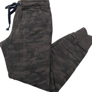 Men’s Sanctuary Brand Black and‎ Grey Camo Cinch Hem Joggers Size Small